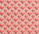 Geometric coral and pink patterned fabric for home furnishing. Maison Mermont.