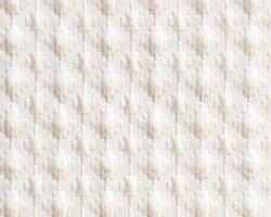 Textured ivory geometric-patterned fabric, perfect for home decor accents. Maison Mermont.