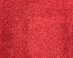 Luxurious red velvet upholstery fabric. Maison Mermont.