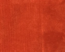 Rust-colored velvet home furnishing fabric, soft texture. Maison Mermont.