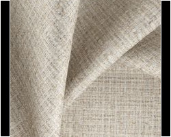 Elegant beige textured fabric for upholstery, ideal for modern home decor. Maison Mermont.