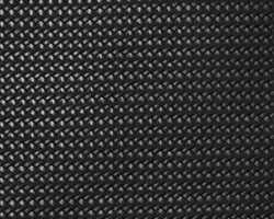 Woven black texture fabric for home decor, close-up detail view. Maison Mermont.