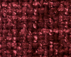 Deep red woven fabric texture, perfect for elegant home decor. Maison Mermont.