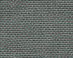 Woven textured upholstery fabric in muted green and brown tones. Maison Mermont.
