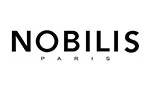 Elegant Nobilis Paris home furnishing logo on white background. Maison Mermont.